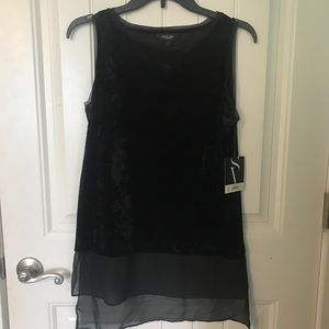 SIMPLY VERA velvet tunic